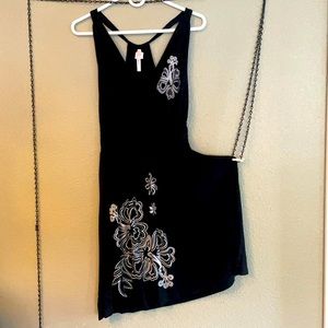 Black Embroidered Dress